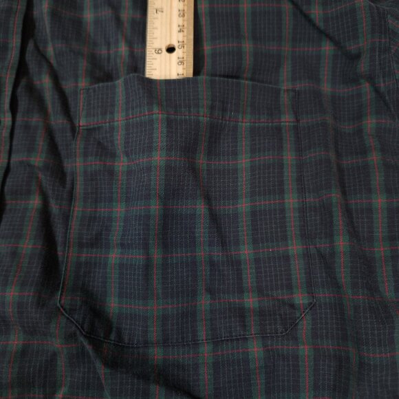 Eddie Bauer Button Shirt Mens 2XL Long Sleeve Plaid Wrinkle Resistant Classic - Picture 8 of 14